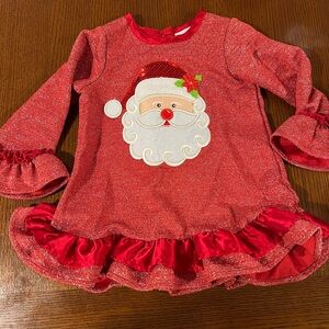 Rare Editions Sparkling Red Holiday Dress